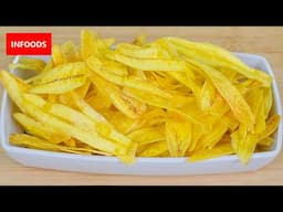 Banana Crips Recipe | How to Make Crips with Bananas | Chips Recipe | Infoods