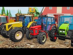 Tractors in Action and Farm Work - Animations of Ploughing, Harvesting, Sowing and More Farm Facts