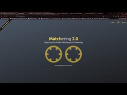 I installed AI mastering software, Matchering 2.0