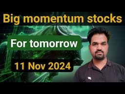 intraday stocks for tomorrow  | bank nifty prediction | 11 Nov 24 |Market Analysis | #intraday