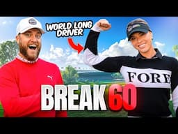 Can I Break 60 With Women's World Long Driver Lesley Atkins from the Front Tees?