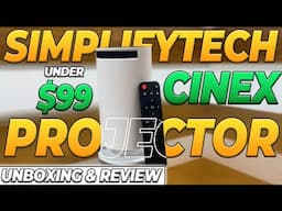 💫 SimplifyTech CineX Mini Projector Unboxing : Big Screen Experience in Your Pocket! 🔥