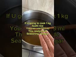 Making perfect Sushi rice with easy way