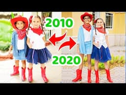 Mimi Locks and Gaby copy their CHILDHOOD photos - 10 year challenge