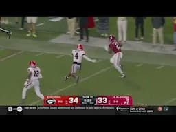 Alabama WR unreal late touchdown vs Georgia 2024 College Football