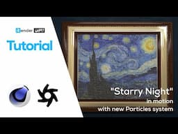 Painting in Motion with Particles system (Cinema 4D) | Tutorial | iRender