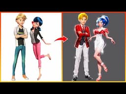 Miraculous Ladybug & Catnoir Transformation Into Bad Girl - GLOW UP Miraculous