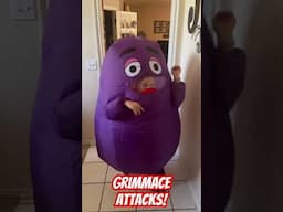 Grimmace Attacks #halloween #mcdonalds #scary