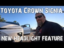 Toyota Crown Signia hidden headlight feature