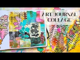 Art Journal Collage Play with Gelli Prints