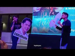 Carlo Aquino and Maine Mendoza at Ayala Malls Bay Area for #IsaPaWithFeelings Mall Tour