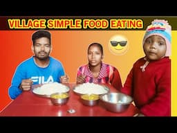 #eatingfoodvideo  Village style simple food eating show | jh eating show