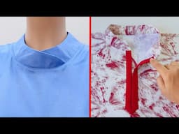 2 Beautiful easy methods of collar neck cutting and stitching the professional.collar neck design