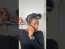 Buttering My Scalp 🧈 Cutting My Hair Ends #coilyhair  #blackgirlhair #naturalhair #hairtreatment