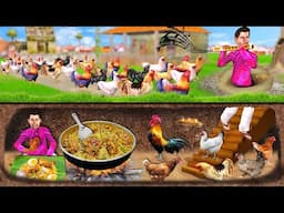 Underground Chicken Farm Chicken Biryani Cooking Street Food Hindi Kahaniya Hindi Moral Stories