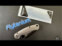 Flytanium Lotus Titanium Scales For The Spyderco Peramilitary 2 Overview