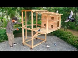 Turn discarded woods into 2in1 pigeon cage | Full tutorial