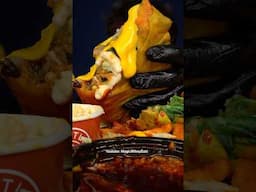 Chipotle + Mcdonalds + Taco Bell?? (with cheese & SPICY NUCLEAR FIRE sauce) #asmr #mukbang #food