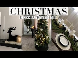 CHRISTMAS DECORATE WITH ME 2024 || MODERN LUXE DECOR || EASY DECOR IDEAS || MODERN HOLIDAY HOME TOUR