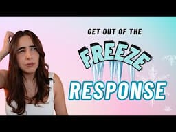 How to get out of the FREEZE Trauma Response using somatic tools #trauma #dissociation #therapy