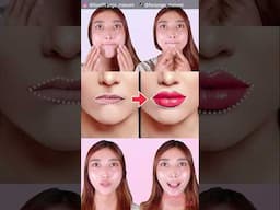 Fuller Lips Exercise!💋How To Get Plumper Lips Naturally! #shorts #antiaging #faceyoga