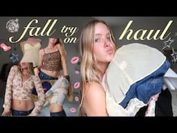 the COOLEST fall try-on haul💋 (fun & trendy outfit ideas)