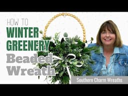 How To Beaded Hoop Winter Wreath with Designer Laurie Anne