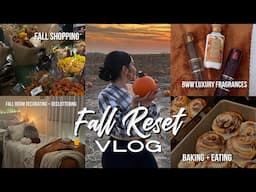 FALL RESET VLOG 🍂 Fall Room Makeover, Decluttering + Cleaning, Baking, Eating & MORE!