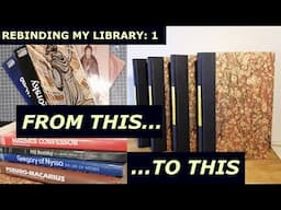 Rebinding my Library 1: How I Rebound Paperbacks into Hard-covered Books