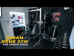 How I built my DREAM DIY HOME GYM for under $1500!!