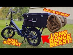 DUAL BATTERIES!! -- Engwe LE20 Cargo Ebike Tech Review (100+ REAL WORLD Miles/Charge!)