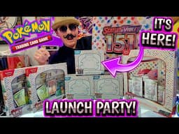 POKEMON 151 LAUNCH PARTY! Incredible New Elite Trainer Box Opening!