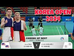 Korea Masters 2024 I Day 1 | Aaron CHIA/SOH WOOI YIK (MAS) vs CHIANG CHIEN-WEI /WEI CHUN WEI (TPE)