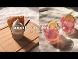 aesthetic homecafe compilation丨drinks and ice cream