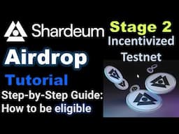 Shardeum Stage 2 Airdrop Guide Step by Step | Incentivized testnet