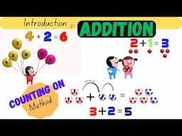 Introduction to Addition | Counting On method |Addition using Ten-frames, Number Lines and Fingers