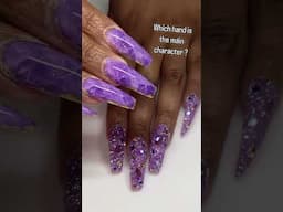 Is the full bling/pixie/junk nail the star here or is that amethyst the celebrity? #crystalnails