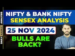 NIFTY PREDICTION FOR TOMORROW|25 NOVEMBER| BANK NIFTY PREDICTION| NIFTY LIVE TRADING| NIFTY STRATEGY