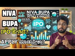 insurance ಕಂಪೆನಿಯಲ್ಲಿ invest ಮಾಡಬೇಕಾ? niva bupa ipo review in kannada| Ashish Saradka