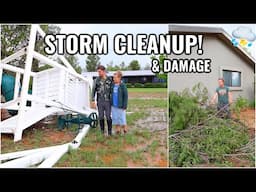 STORM DAMAGE AT OUR ARIZONA FIXER UPPER HOUSE!⛈️ ARIZONA MONSOON STORM CLEANUP 2024