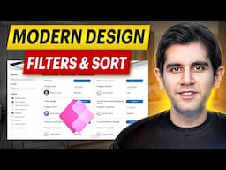 Design Modern Filter UI in Power Apps | How to Search, Filter & Sort!