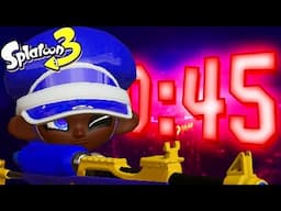 Splatoon 3 But You Only Have 45 SECONDS to Use Your Weapon