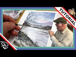 How to Paint a Winter LANDSCAPE in WATERCOLOR