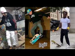 Lil Uzi Vert Skateboarding, Logic Skateboarding, Lil Xan Skateboarding, Rappers Skateboarding Videos