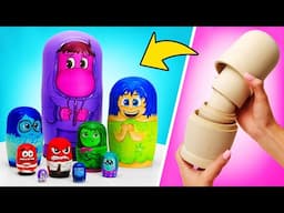 How To Make Emotional Nesting Dolls Set 😆😡🤢 Inside Out Inspired Crafts