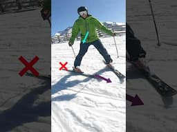 Why people struggle to parallel ski. Remember: skis first, torso after - not the other way around ⛷️