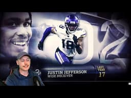 Rugby Player Reacts to JUSTIN JEFFERSON (WR, Vikings) #2 The Top 100 NFL Players of 2023