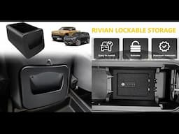 Rivian | R1S | Accessories | Lockable storage| Armrest Safe | BestEVMod