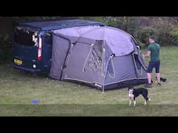 Outwell Pine Hills Awning Pitching & Packing (Real Time) Video