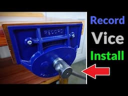 Installing a Vintage Woodworking Vice to the Workbench (Record 52 1/2 P)